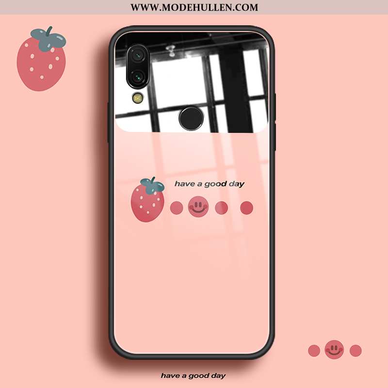 Hülle Xiaomi Redmi Note 7 Silikon Schutz Weiche Kosmetik Kreativ Handy Rosa