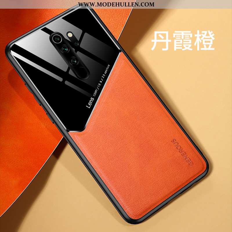 Hülle Xiaomi Redmi Note 8 Pro Silikon Nubuck Rot Kreativ Schwer Persönlichkeit Magnetismus Orange