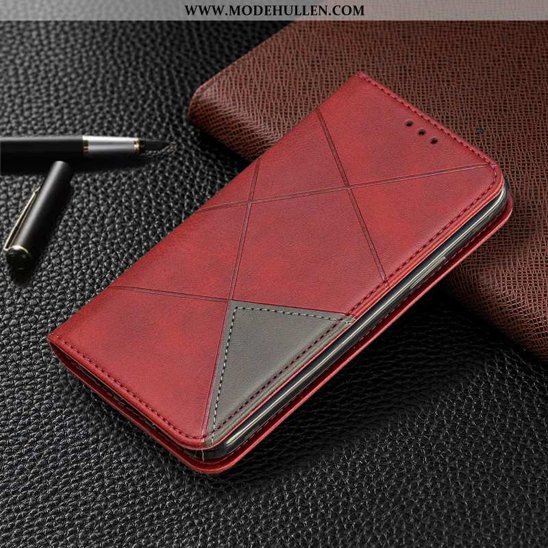 Hülle Xiaomi Redmi Note 8t Schutz Lederhülle Grün Mini Rot Handy