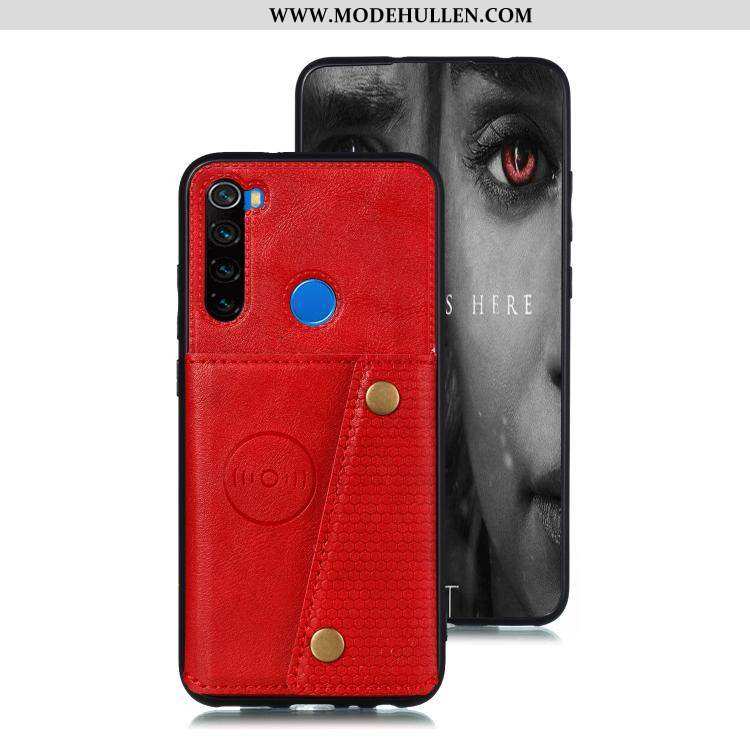 Hülle Xiaomi Redmi Note 8t Silikon Case Schutz Rot Case Weiche Handy Schwarz