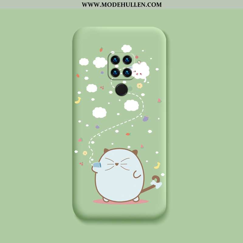 Hülle Xiaomi Redmi Note 9 Karikatur Nette Anti-sturz Super Grün Alles Inklusive Katzen