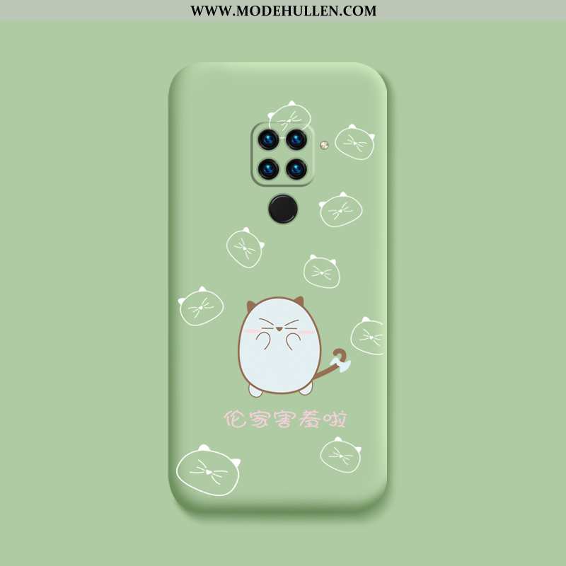 Hülle Xiaomi Redmi Note 9 Karikatur Nette Anti-sturz Super Grün Alles Inklusive Katzen