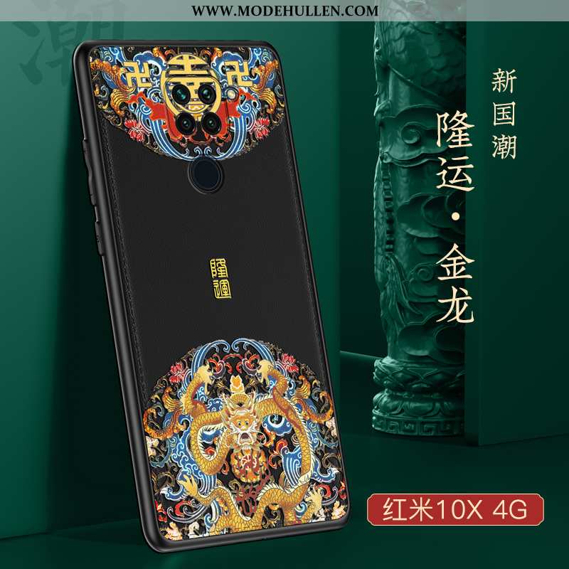 Hülle Xiaomi Redmi Note 9 Schutz Kreativ Silikon Chinesische Art Anti-sturz Mini Handy Rote