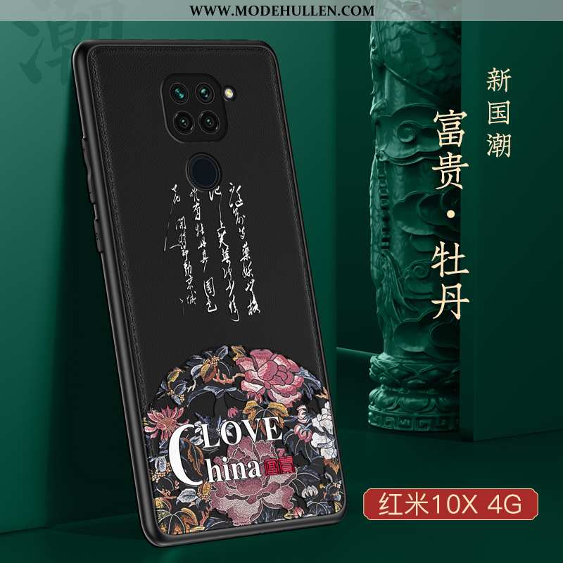 Hülle Xiaomi Redmi Note 9 Schutz Kreativ Silikon Chinesische Art Anti-sturz Mini Handy Rote