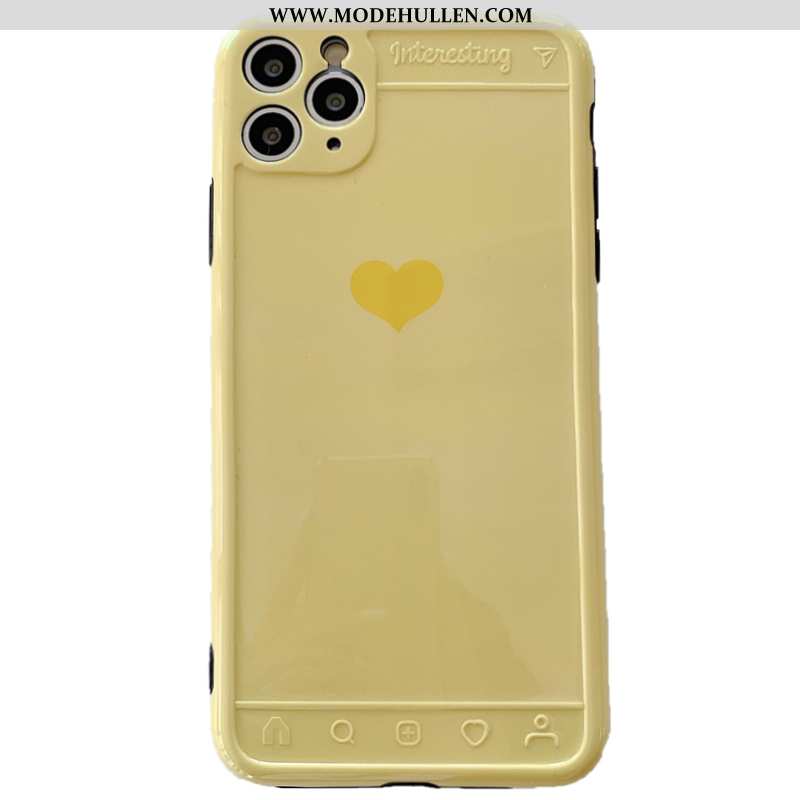 Hülle iPhone 11 Pro Max Silikon Schutz Case Trend Persönlichkeit Gelb Gelbe