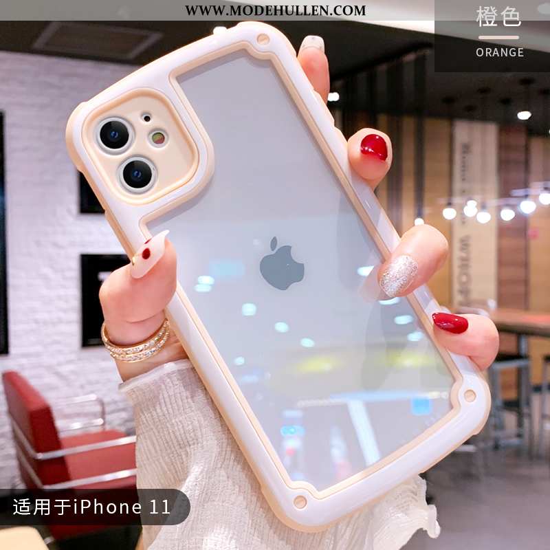 Hülle iPhone 11 Silikon Transparent Nette Drache Alles Inklusive Anti-sturz Rosa
