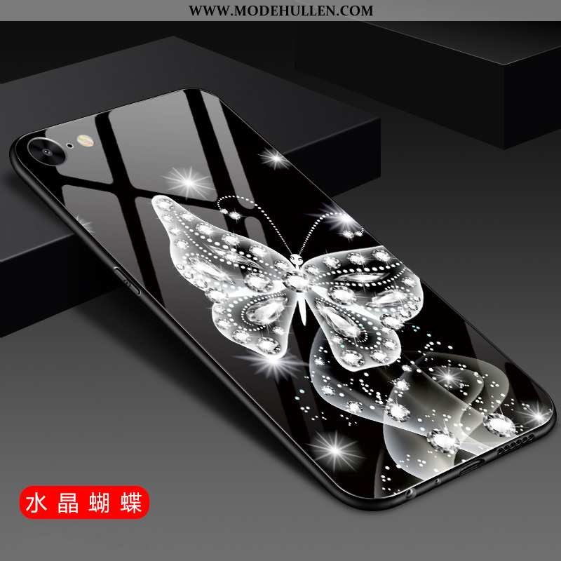 Hülle iPhone 6/6s Mode Trend Mini Glas Handy Case Schwarz