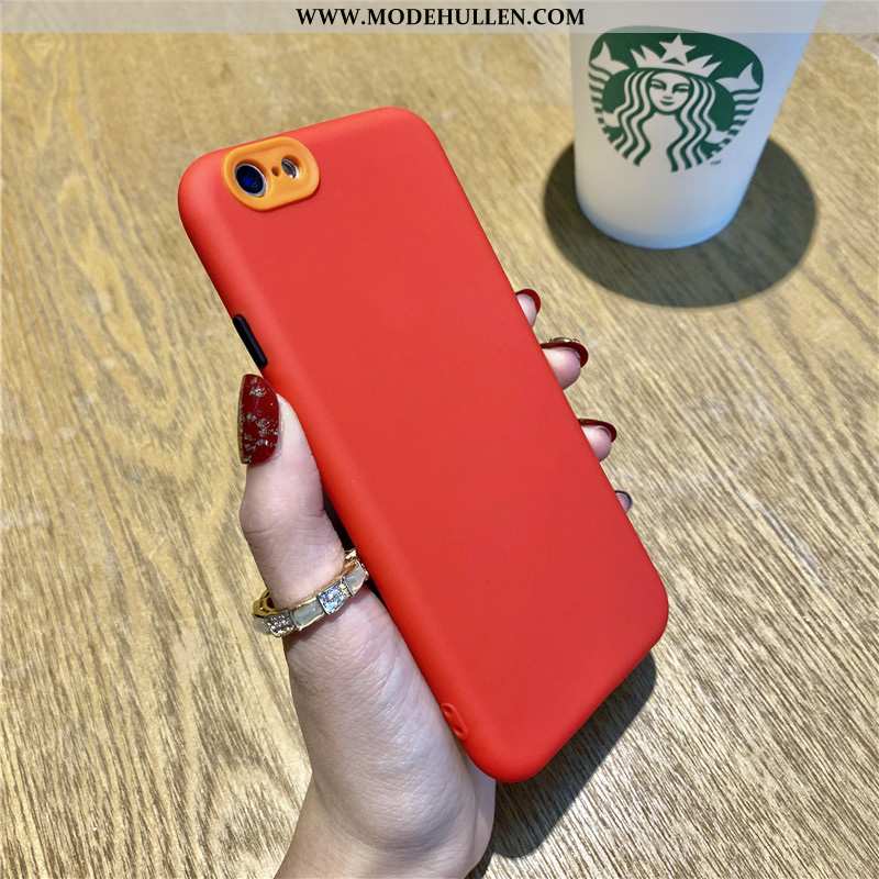Hülle iPhone 7 Nubuck Silikon Anti-sturz High-end Handy Rot Rote