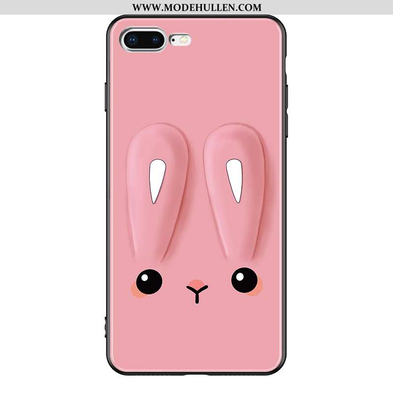 Hülle iPhone 7 Plus Karikatur Trend Pu Handy Kaninchen Anti-sturz Schutz Rosa