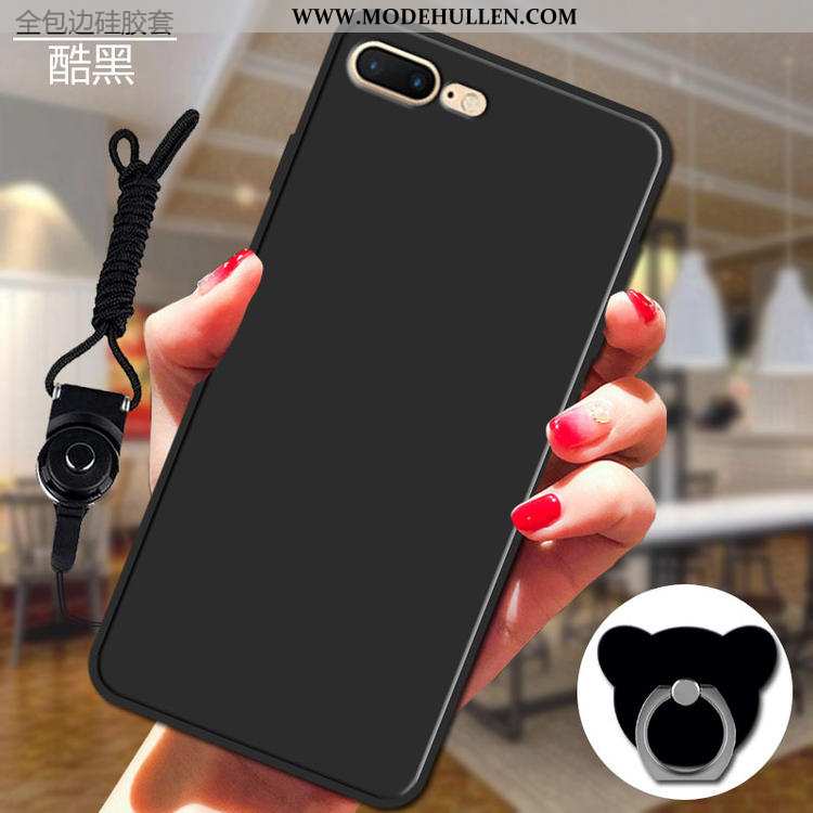 Hülle iPhone 7 Plus Nette Weiche Case Lila Handy Hängende Verzierungen