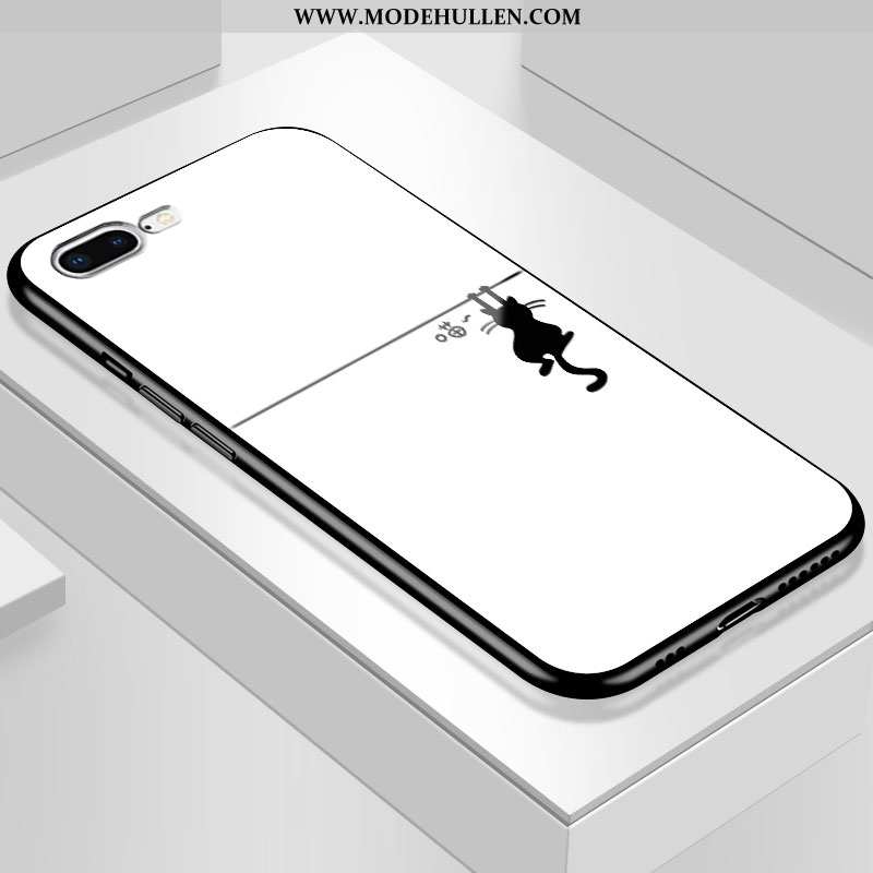 Hülle iPhone 7 Plus Persönlichkeit Schutz Liebhaber Glas Einfach Temperieren Schwarz