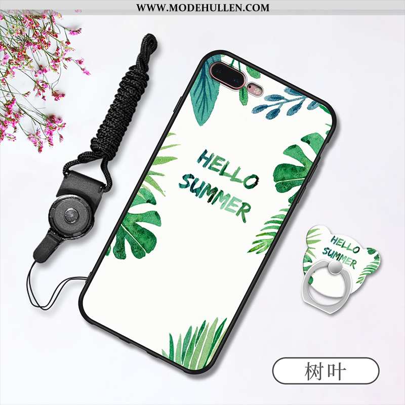 Hülle iPhone 7 Plus Weiche Silikon Schutz Hängende Verzierungen Case Handy Weiß Weiße
