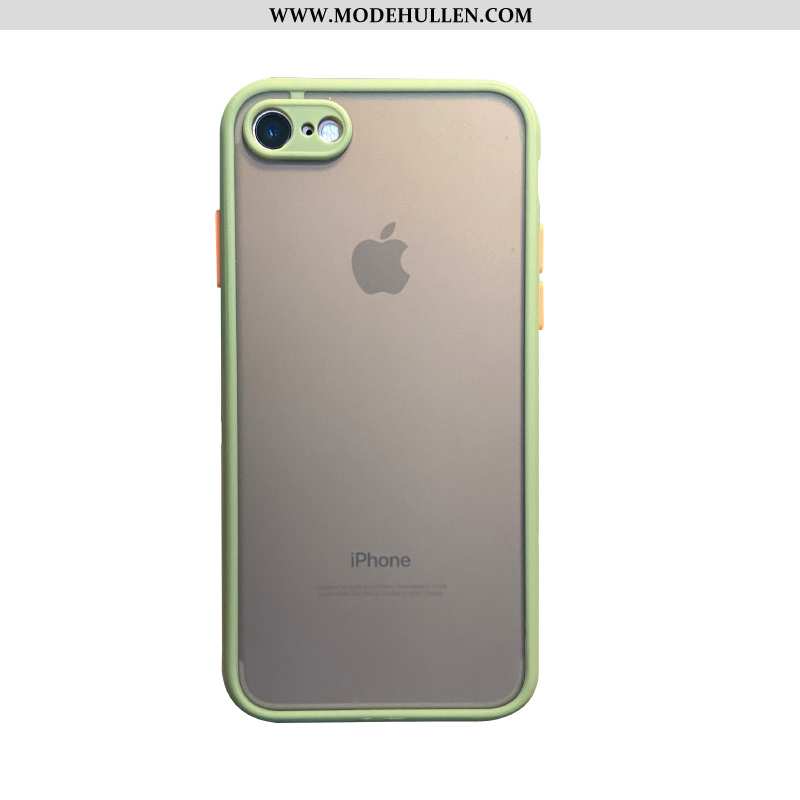 Hülle iPhone 7 Silikon Nubuck Einfach Anti-sturz Alles Inklusive Handy Grün