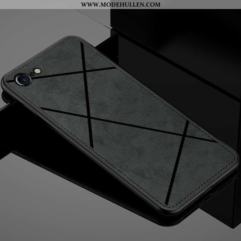 Hülle iPhone 8 Mode Muster Einfassung Anti-sturz Einfach Mini Handy Schwarz