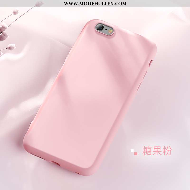 Hülle iPhone 8 Schutz Nubuck Trend Case Rosa Super