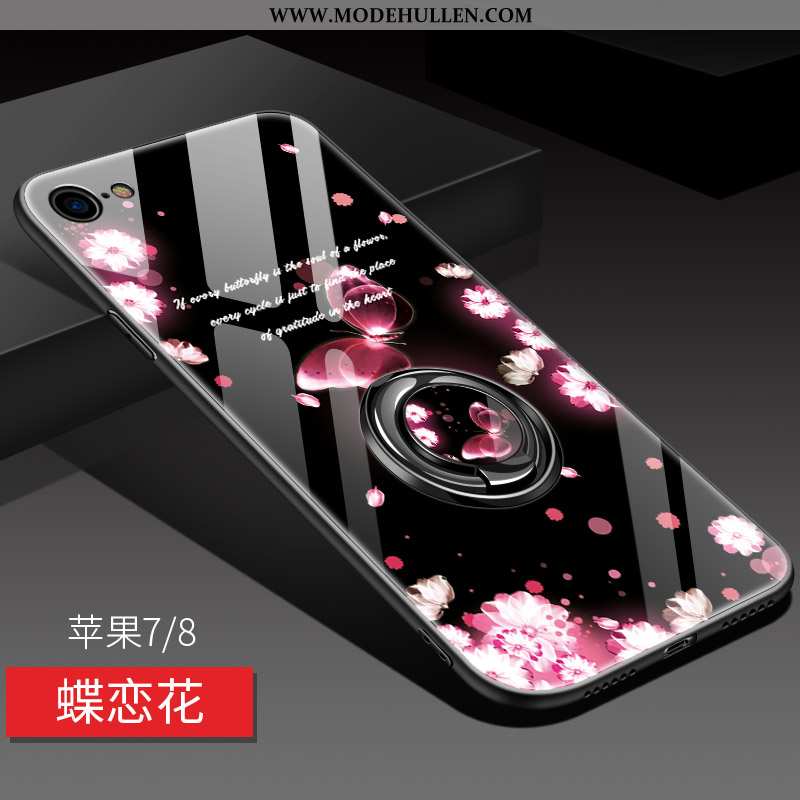 Hülle iPhone 8 Weiche Silikon Anti-sturz Rosa Handy High-end Spiegel