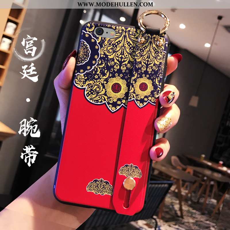 Hülle iPhone 8 Weiche Silikon Case Persönlichkeit Anti-sturz Palast Chinesische Art Blau