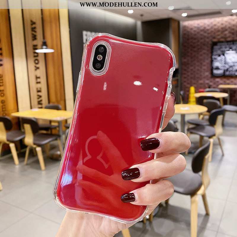 Hülle iPhone X Trend Schutz Rot Case Einfassung Handy Kreativ Rote