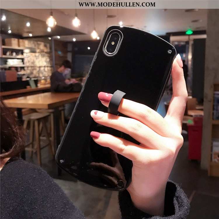 Hülle iPhone Xs Weiche Anti-sturz Einfarbig Handy Neu Rot Rote