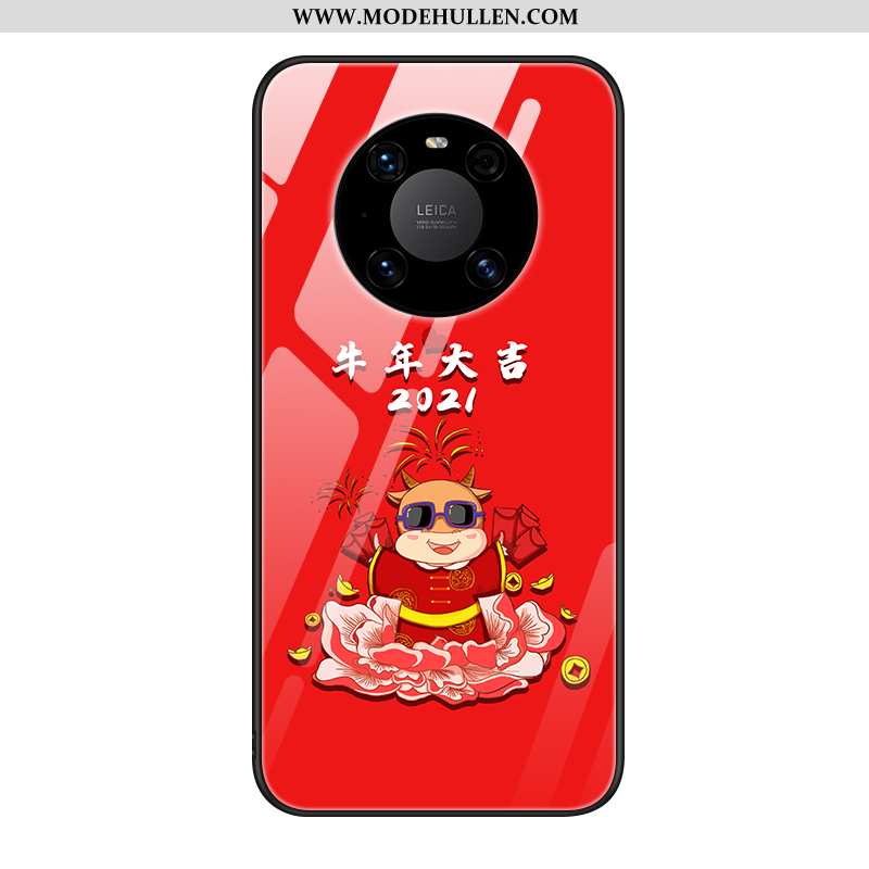 Hülle Huawei Mate 40 Persönlichkeit Kreativ Neu Dünne Rot Kuh Rote