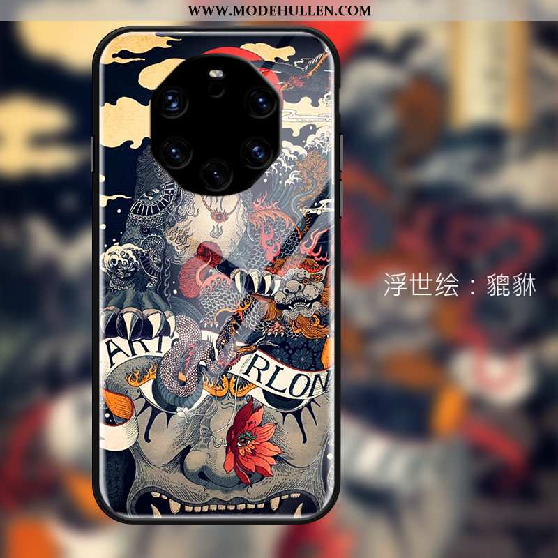 Hülle Huawei Mate 40 Rs Trend Schutz Glas Persönlichkeit Temperieren Chinesische Art Schwarz