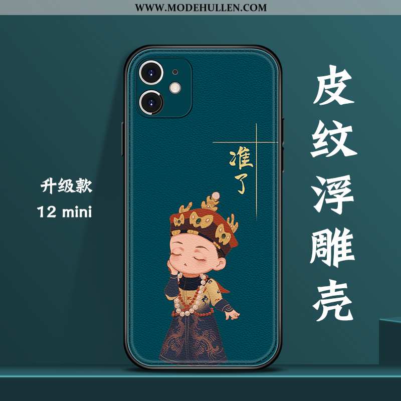 Hülle iPhone 12 Mini Kreativ Trend Grün Wind Chinesische Art Netto Rot