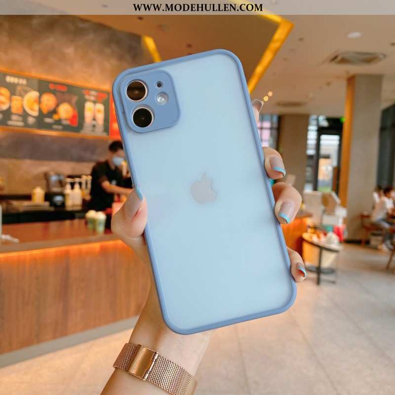 Hülle iPhone 12 Mini Persönlichkeit Kreativ Handy Case Blau Schutz Netto Rot