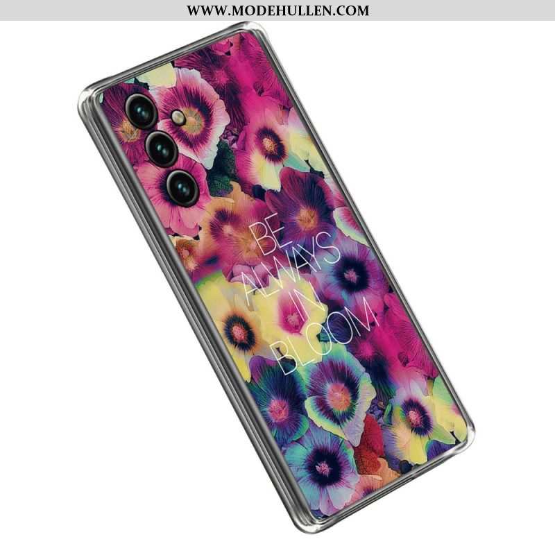 Handyhülle Für Samsung Galaxy A14 / A14 5G Blumensilikon