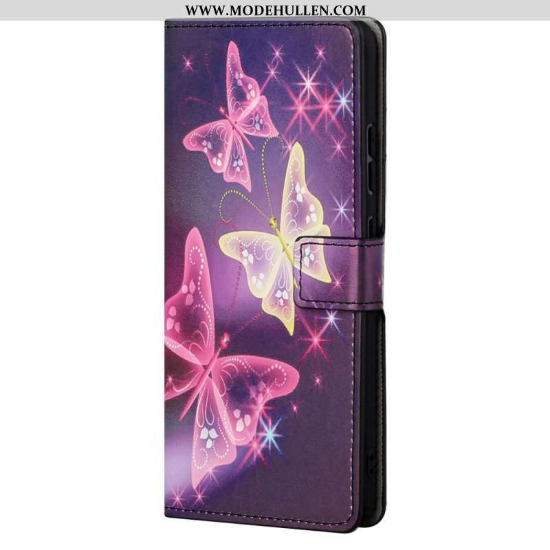 Lederhüllen Für Xiaomi Redmi Note 11 Pro / 11 Pro 5G Schmetterlinge Und Blumen