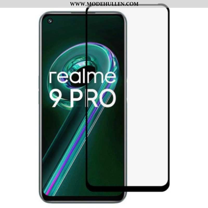 Black Contour Hartglasschutz Für Realme 9 Pro 5G