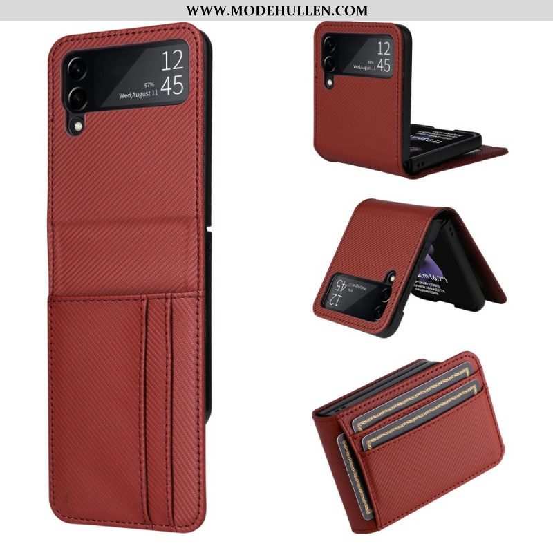 Case Für Samsung Galaxy Z Flip 4 Flip Case Retro-kartenetui In Lederoptik