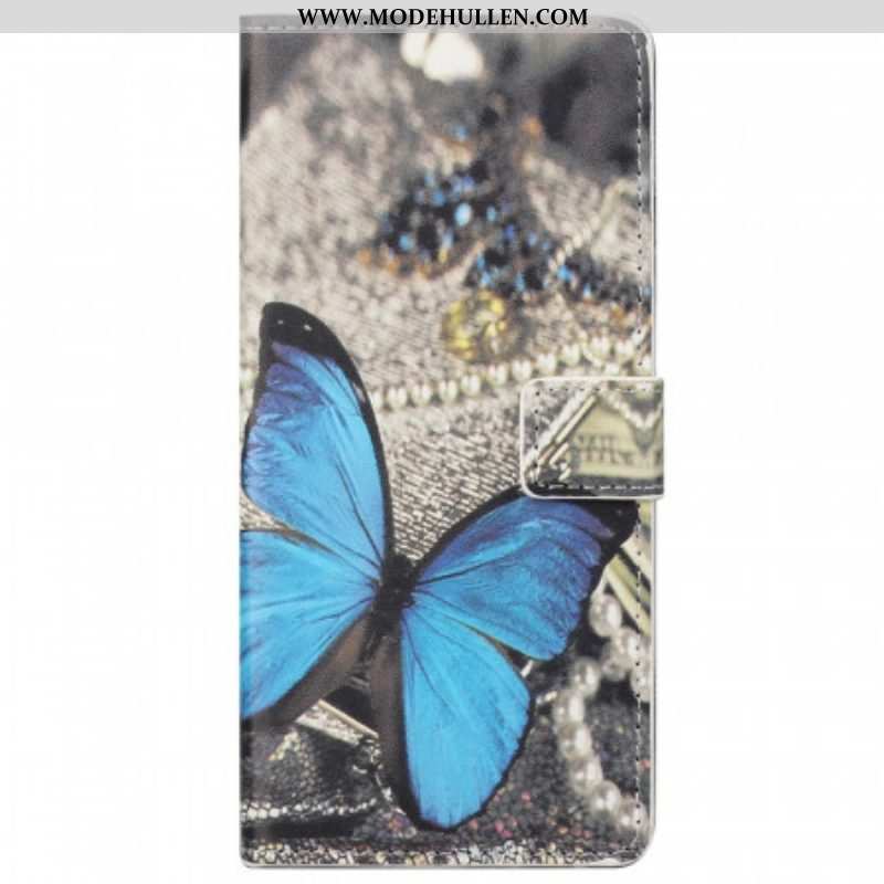 Flip Case Für Google Pixel 6A Blauer Schmetterling