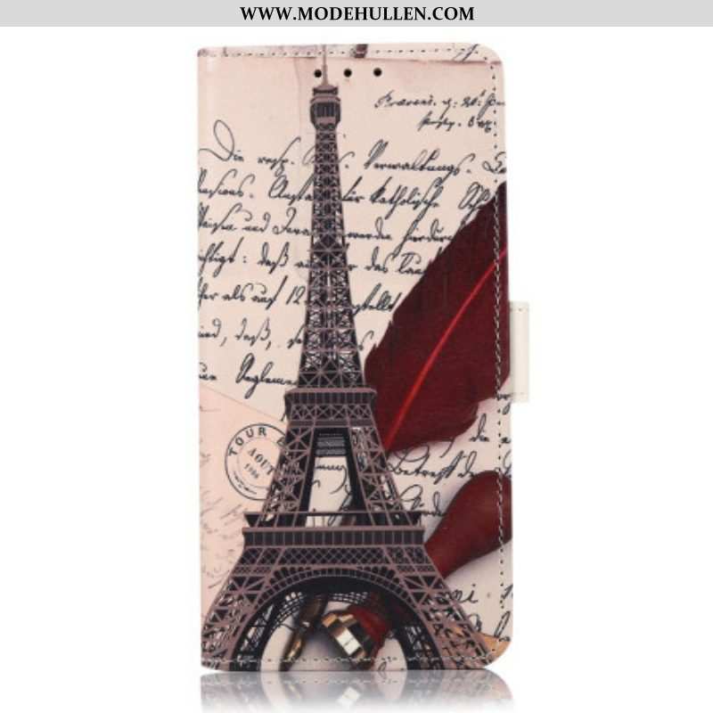 Flip Case Für Google Pixel 7 Der Eiffelturm Des Dichters