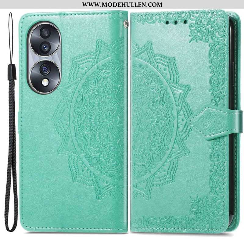 Flip Case Für Honor 70 Mandala-mittelalter