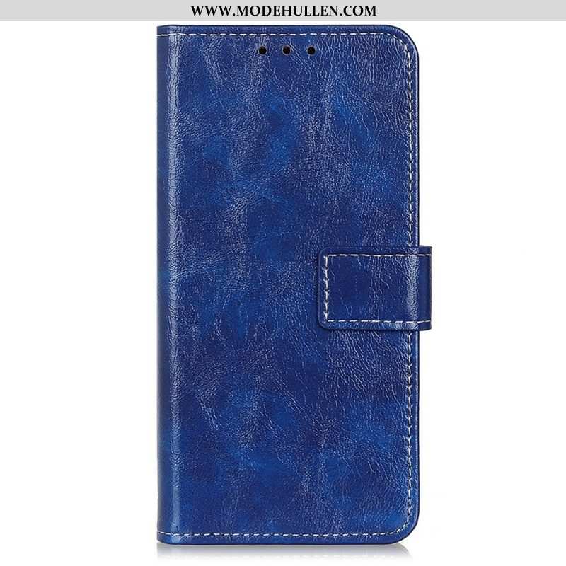 Flip Case Für Honor Magic 5 Lite Lackiert Mit Sichtbaren Nähten