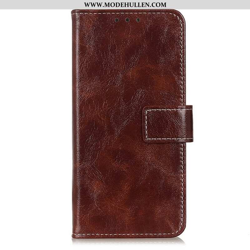 Flip Case Für OnePlus Nord 2 5G Glänzende Und Sichtbare Nähte