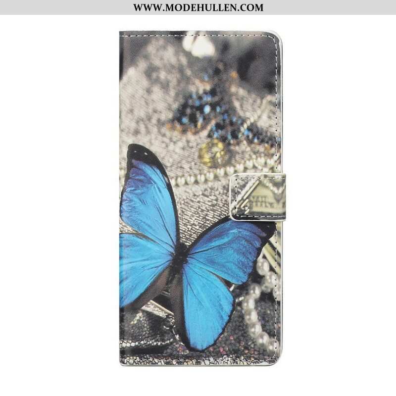 Flip Case Für OnePlus Nord 2 5G Mit Kordel Variationen Von Schmetterlingsriemen