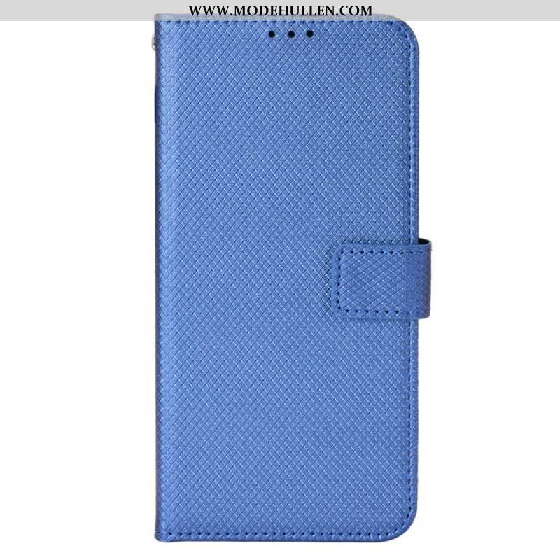 Flip Case Für OnePlus Nord CE 2 5G Mit Kordel Riemchen-diamant-textur