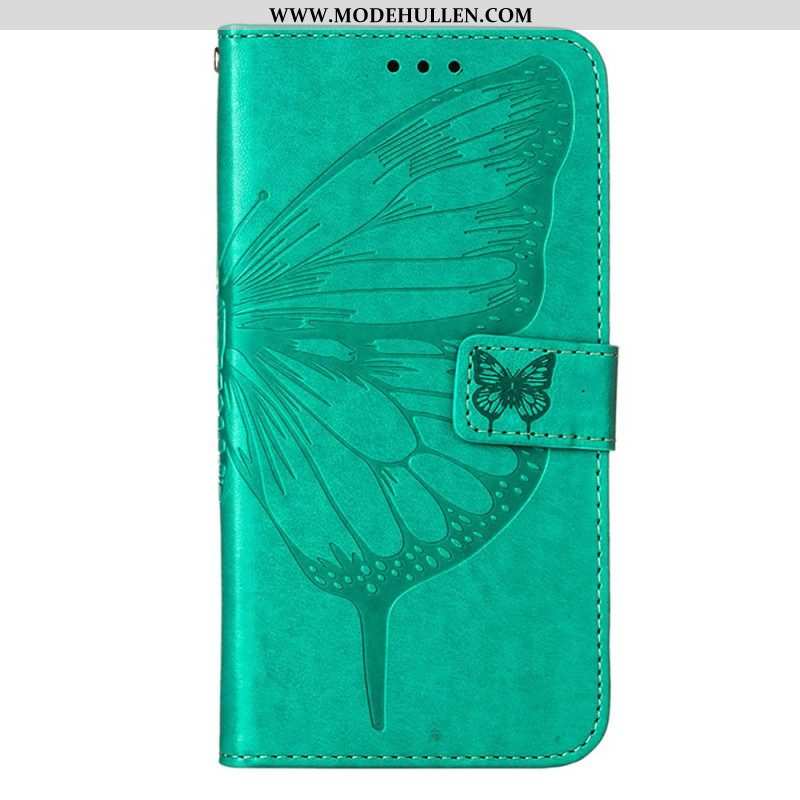 Flip Case Für OnePlus Nord CE 3 Lite 5G Schmetterling Mit Schlüsselband