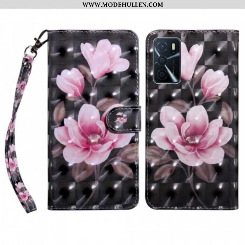 Flip Case Für Oppo A16 / A16s Blühende Blumen