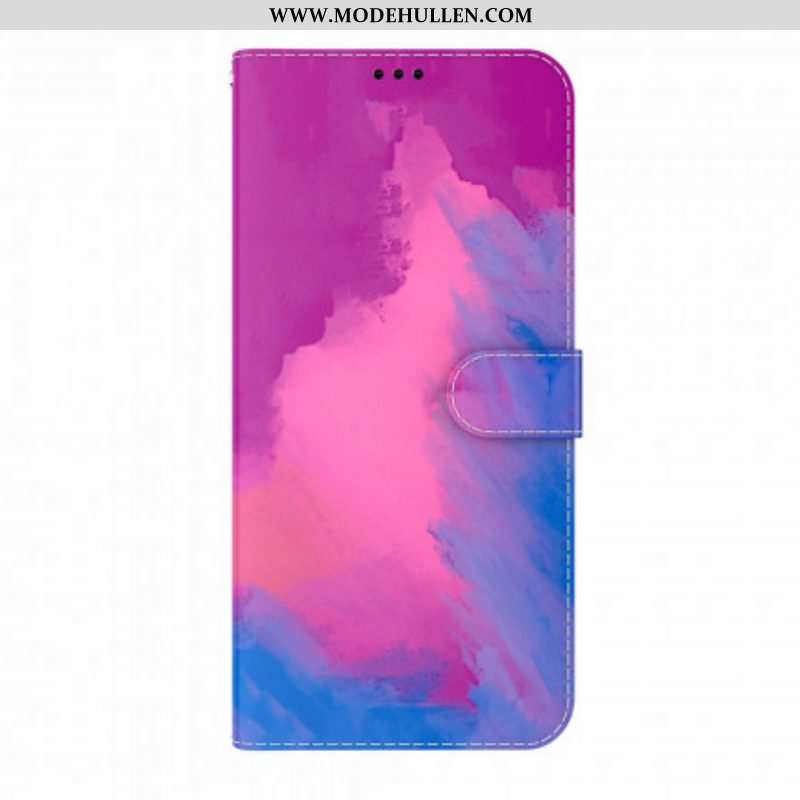 Flip Case Für Oppo A54 5G / A74 5G Aquarell