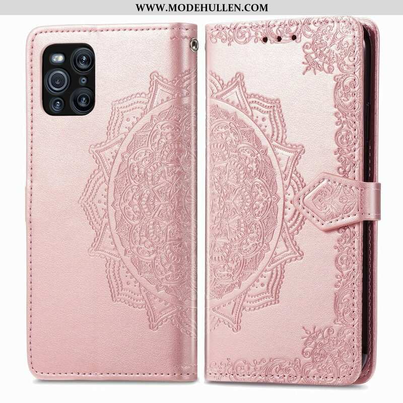 Flip Case Für Oppo Find X3 Pro Mandala-mittelalter