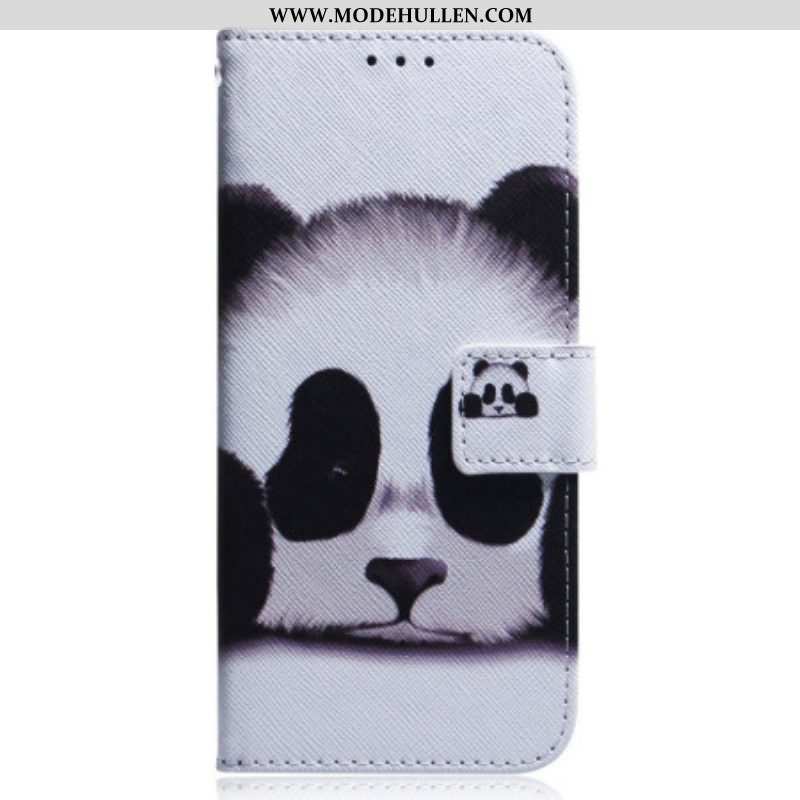 Flip Case Für Oppo Reno 8 Panda Mit Schlüsselband