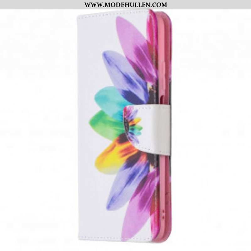 Flip Case Für Poco M3 Aquarellblume