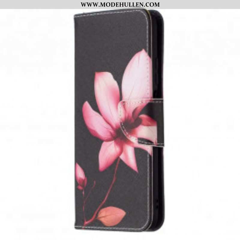 Flip Case Für Poco M3 Pinke Blume