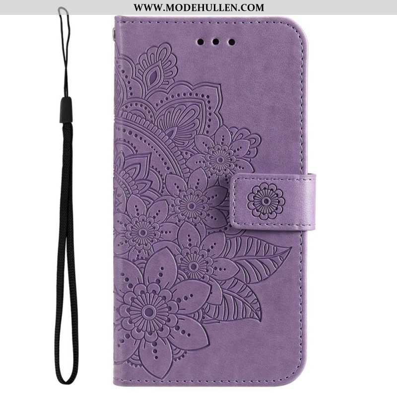 Flip Case Für Poco M4 5G Mit Kordel Riemchen-mandala