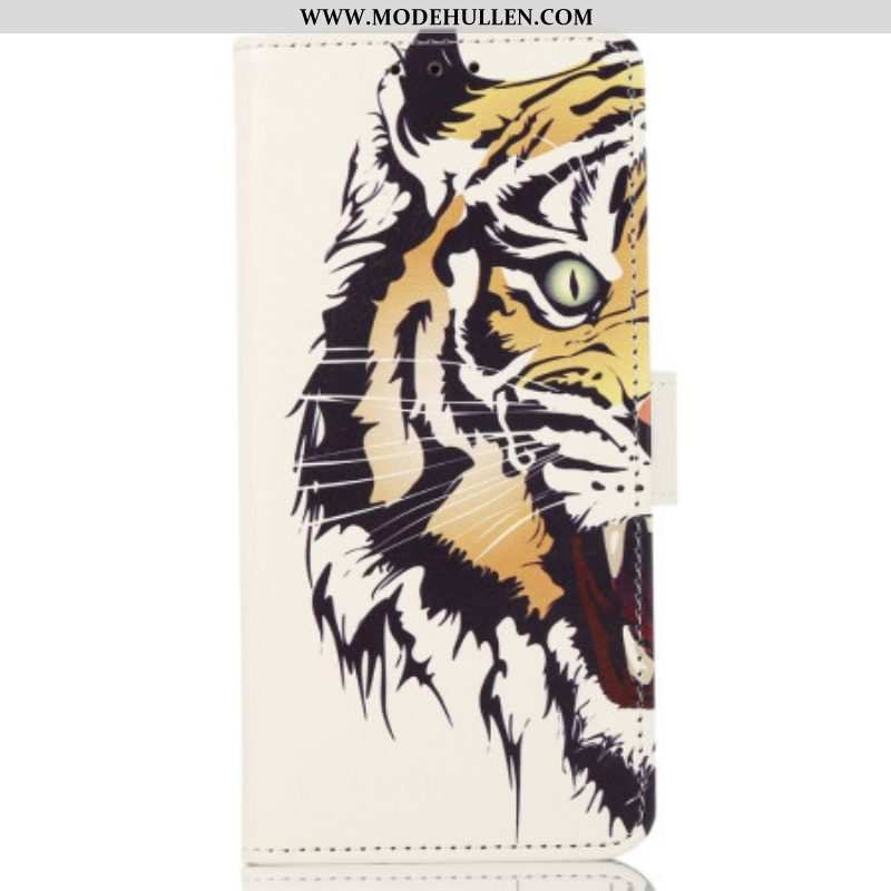 Flip Case Für Poco M4 5G Wilder Tiger