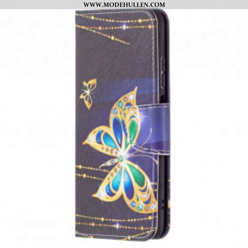 Flip Case Für Poco M5s Magischer Schmetterling