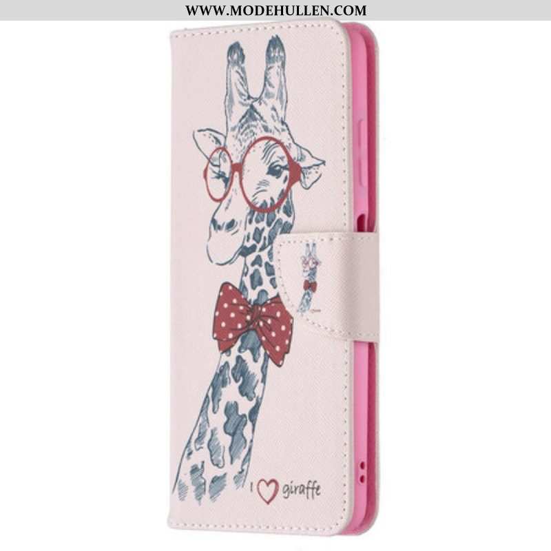 Flip Case Für Poco X3 / X3 Pro / X3 NFC Kluge Giraffe