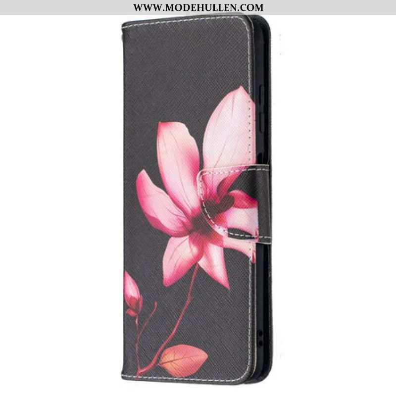 Flip Case Für Poco X3 / X3 Pro / X3 NFC Pinke Blume